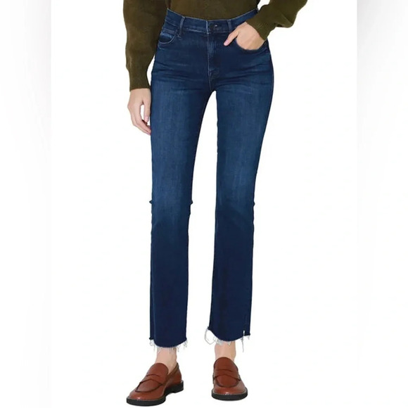 MOTHER The Rascal Ankle Snippet Jeans Color: Mint Condition size 26 - Picture 1 of 16
